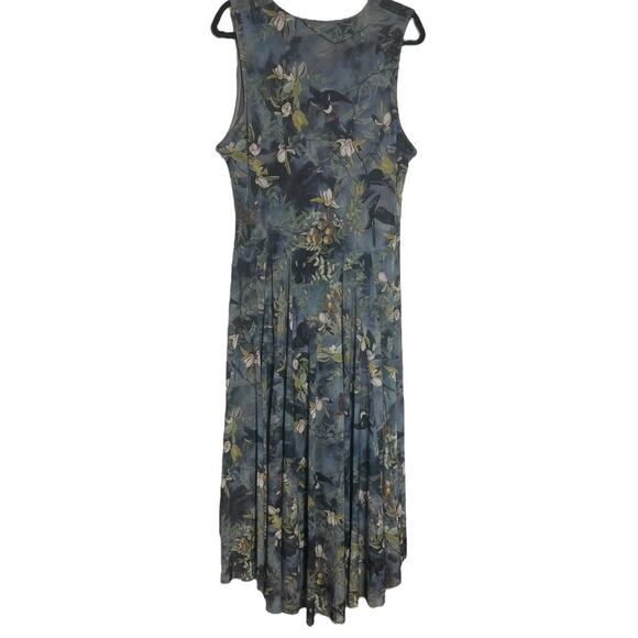 Blackmilk Night Bird Swoop Maxi Sleeveless Asymmetrical Limited Dress Size XL - Picture 3 of 15